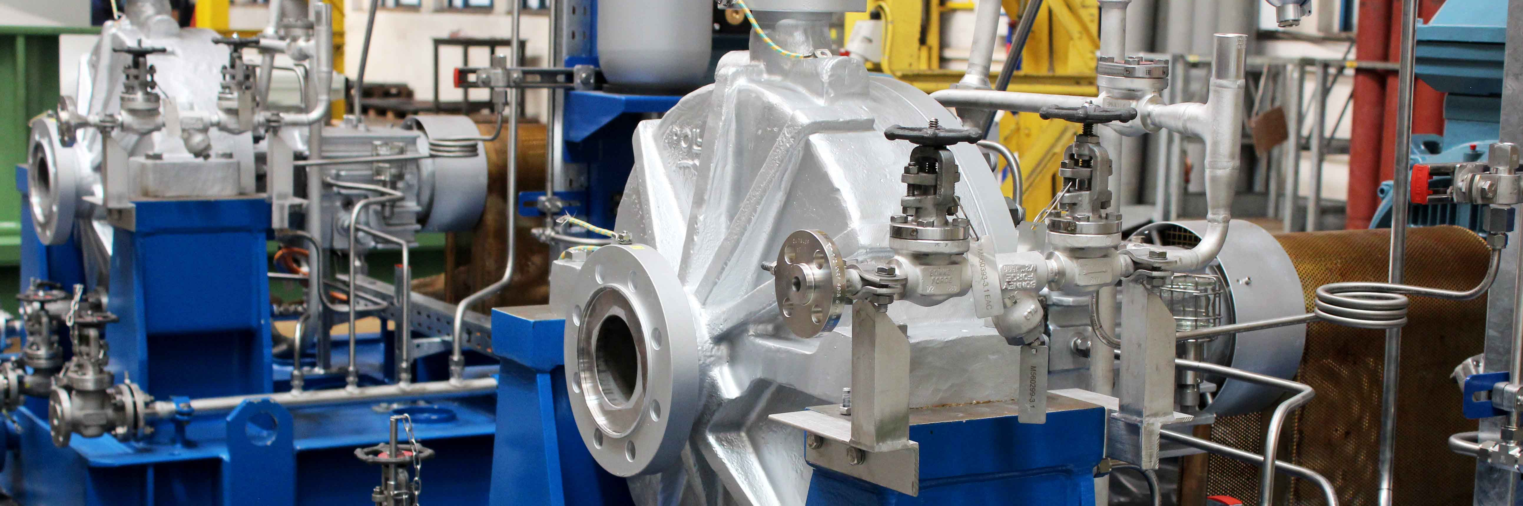Single-stage Apollo OH pump with a compact design, ready for use in the chemical industry for efficient transport of aggressive liquids.