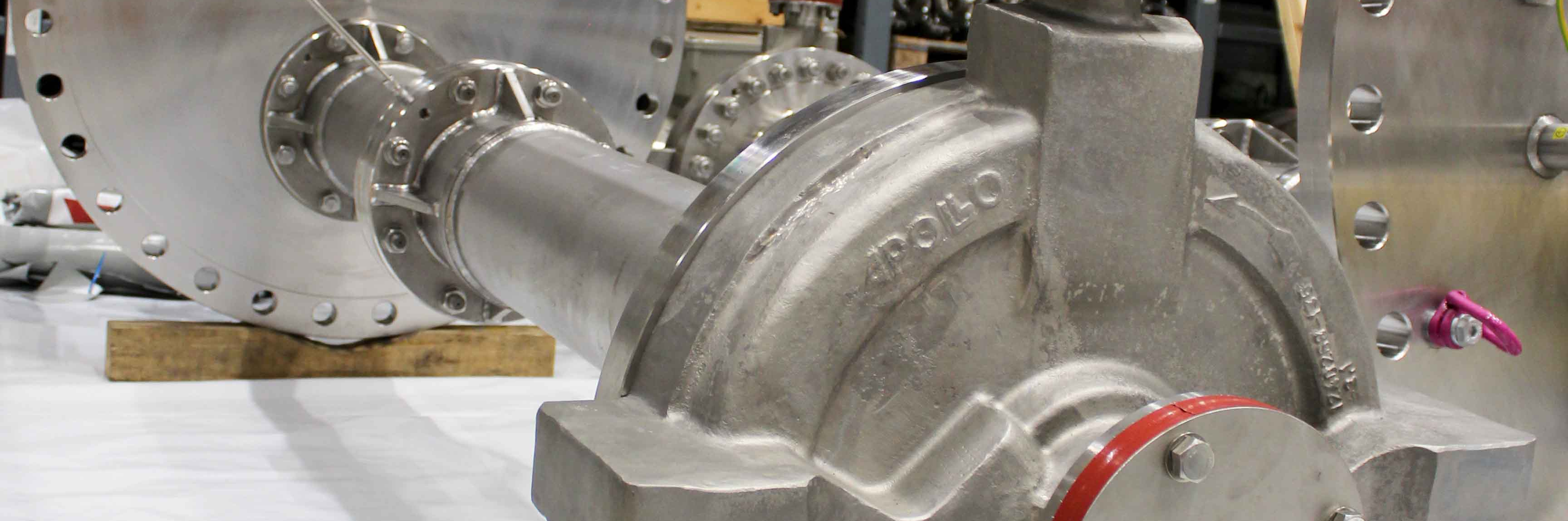 Apollo vertikale, einstufige Prozesspumpen gemäß API 610 oder ISO-Standard.