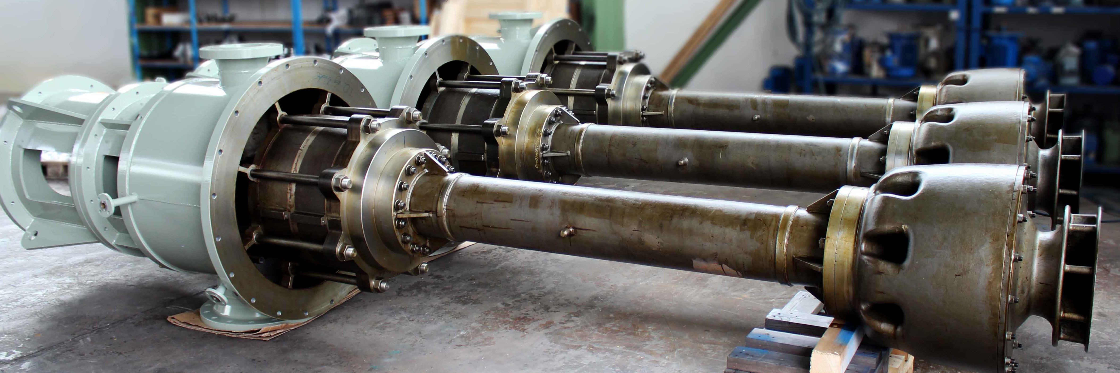 Apollo vertical, multi-stage process pumps in accordance with API 610 or ISO standards.