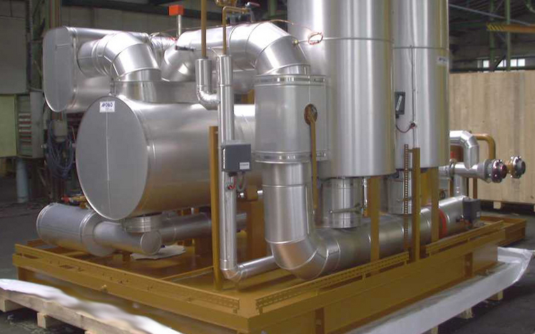 Steam heater for crude oil